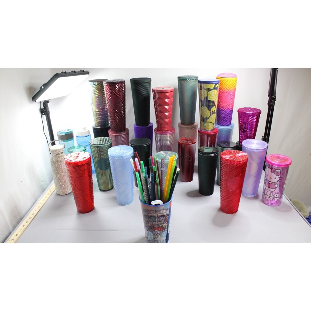 Starbucks 31 Pc Tumbler Cup Lot NWT Cold Cups Straws Bulk Reseller Collection - Picture 5 of 16